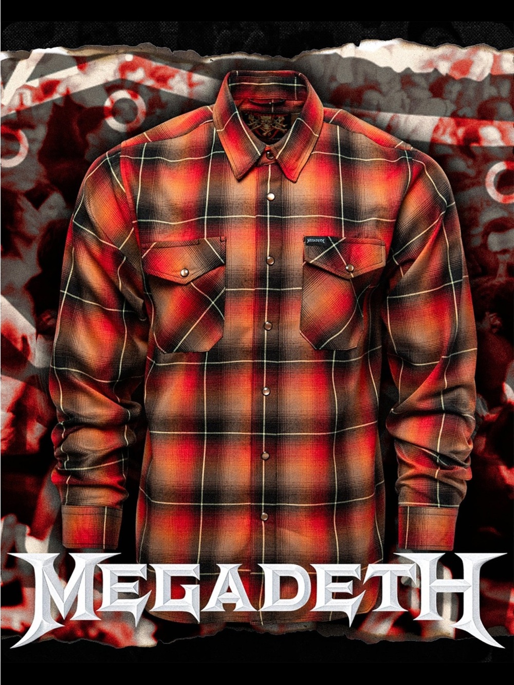 Dixxon Megadeth Collaboration Women’s Flannel